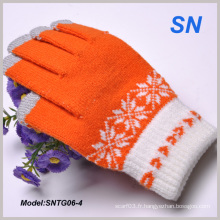 2015 Fashion Snowflake Touchscreen Texting Guias Itap (SNTG06-4)